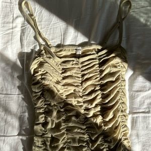 FREE PEOPLE RUFFLED TANK TOP